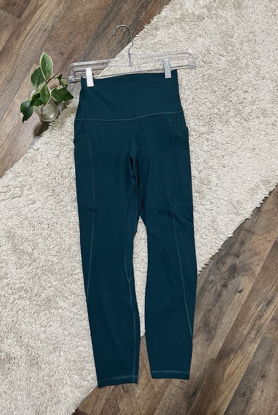 Lululemon Size 4 Teal High-Rise Nulu Fabric Align Leggings